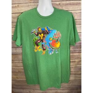NWT Space Needle x ECCC T-Shirt – Green Bigfoot Sci-Fi Graphic – Size XL